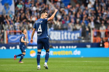 BOCHUM, Almanya - 18 Mart 2023: Erhan Masovic. Bundesliga VfL Bochum 1848-RB Leipzig maçı Vonovia Ruhr Stadyumu 'nda oynanmıştır.