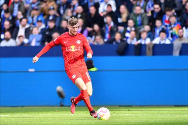 BOCHUM, ALMANY - 18 Mart 2023: Timo Werner. Bundesliga VfL Bochum 1848-RB Leipzig maçı Vonovia Ruhr Stadyumu 'nda oynanmıştır.