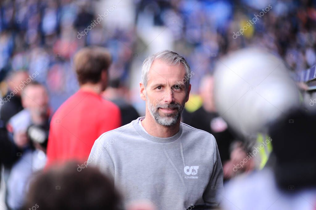 BOCHUM, GERMANY - MARCH 18, 2023: Marco Rose. The football match of Bundesliga VfL Bochum 1848 vs RB Leipzig at Vonovia Ruhr Stadion