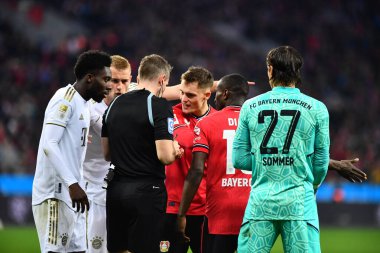 LEVERKUSEN, GERMANY - 19.03.23: The Bundesliga match FC Bayer 04 Leverkusen vs Bayern Muenchen at Bayarena