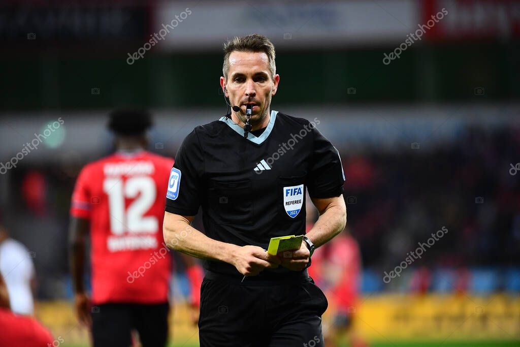 LEVERKUSEN, GERMANY - 19.03.23: Tobias Stieler. The Bundesliga match FC Bayer 04 Leverkusen vs FC Bayern Muenchen at BayArena