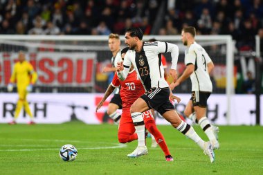 MAINZ, GERMANY - 25.03.23: MeWA Arena 'da Almanya ile Peru arasındaki futbol maçı
