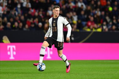 MAINZ, GERMANY - 25.03.23: MeWA Arena 'da Almanya ile Peru arasındaki futbol maçı