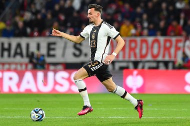 MAINZ, GERMANY - 25.03.23: Mergim Berişa, MeWA Arena 'da Almanya ile Peru arasındaki futbol maçı