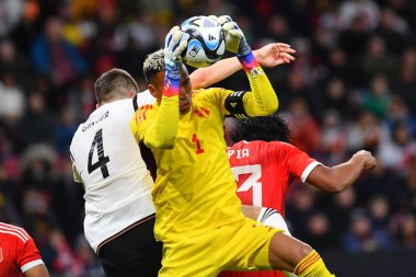 MAINZ, GERMANY - 25.03.23: MeWA Arena 'da Almanya ile Peru arasındaki futbol maçı