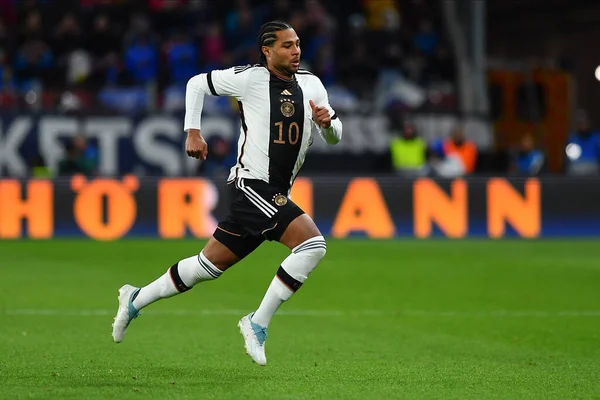 stock image MAINZ, GERMANY - 25.03.23: Serge Gnabry. The football match between Germany vs Peru at MEWA Arena