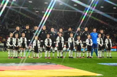 MAINZ, GERMANY - 25.03.23: MeWA Arena 'da Almanya ile Peru arasındaki futbol maçı