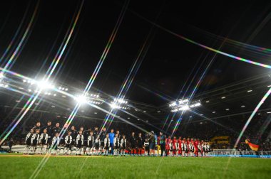 MAINZ, GERMANY - 25.03.23: MeWA Arena 'da Almanya ile Peru arasındaki futbol maçı