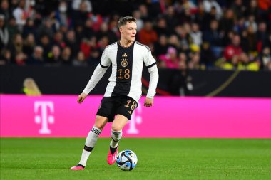 MAINZ, GERMANY - 25.03.23: Florian Wirtz. The football match between Germany vs Peru at MEWA Arena clipart