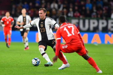 Mainz, Almanya - 25.03.23 Mario Gotze. MEWA Arena 'da Almanya ile Peru arasındaki futbol maçı