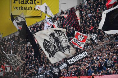LEVERKUSEN, GERMANY - 08.04.23: Bundesliga maçı Bayer 04 Leverkusen ile Eintracht Frankfurt Bayarena 'da