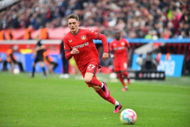 LEVERKUSEN, ALMANY - 08.04.23 Florian Wirtz. Bundesliga maçında Bayer 04 Leverkusen, Eintracht Frankfurt 'a karşı Bayarena' da