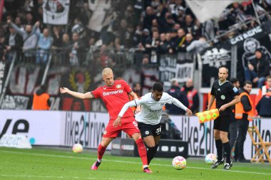 LEVERKUSEN, GERMANY - 08.04.23: Bundesliga maçı Bayer 04 Leverkusen ile Eintracht Frankfurt Bayarena 'da