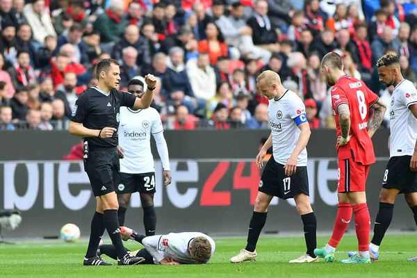 LEVERKUSEN, GERMANY - 08.04.23: Bundesliga maçı Bayer 04 Leverkusen ile Eintracht Frankfurt Bayarena 'da