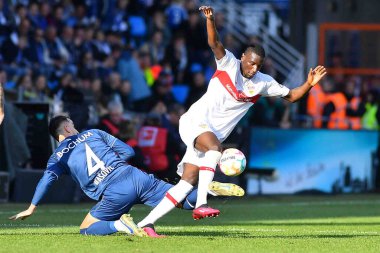 BOCHUM, Almanya - 09.04.23: Bundesliga VfL Bochum 1848 VfB Stuttgart maçı Vonovia Ruhr Stadyumu 'nda