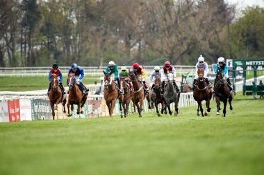 ALMANY, COLOGNE - 10 Nisan 2023: At yarışı FC-RENTAG