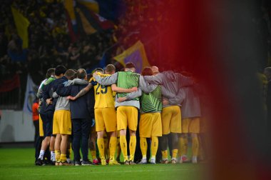 LEVERKUSEN, GERMANY - 13.04.23: Bayarena 'da UEFA Avrupa Ligi Bayer 04 Leverkusen-Royale Union Saint-Gilloise maçı