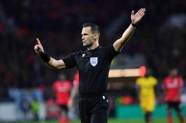 LEVERKUSEN, ALMANY - 13.04.23 Ivan Kruzliak. Maç UEFA Avrupa Ligi Bayer 04 Leverkusen, Bayarena 'da Royale Union Saint-Gilloise' e karşı.