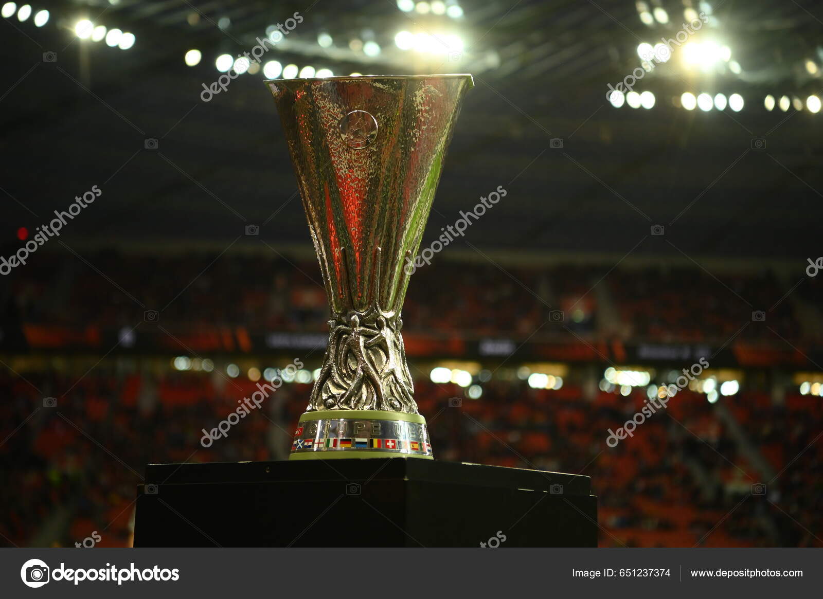 Serie B Trophy Editorial Stock Photo - Stock Image