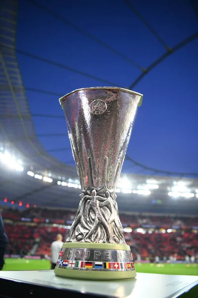 Uefa Europa League Trophy Puchar Uefa Trofeum Przyznawane Corocznie Przez — Zdjęcie stockowe