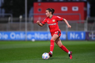 ALMANY, LEVERKUSEN - 21 Nisan 2023 Lara Marti. Bayanlar Bundesliga Bayer 04 Leverkusen - TSG 1899 Hoffenheim 