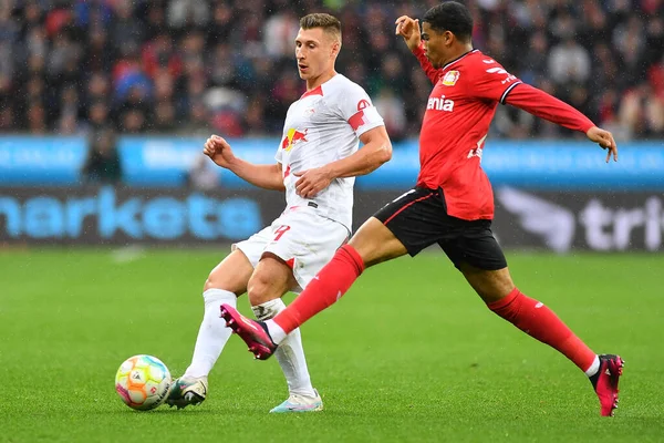 Leverkusen Amine Adli Willi Orban Das Bundesligaspiel Bayer Leverkusen Gegen — Stockfoto