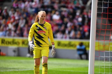 ALMANY, COLOGNE - 31 Mart 2023: Manon Klett. Kadınlar Bundesliga 1.FC Koeln Frauen-Eintracht Frauen maçı