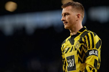 BOCHUM, ALMANY - 28 NİSAN 2023: Bundesliga VfL Bochum 1848 'de Vonovia Ruhr Stadyumu' nda Borussia Dortmund 'a karşı oynanan futbol maçı.