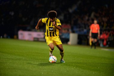 BOCHUM, ALMANY - 28 Nisan 2023: Karim Adeyemi. Bundesliga VfL Bochum 1848 'de Vonovia Ruhr Stadyumu' nda Borussia Dortmund 'a karşı oynanan futbol maçı.