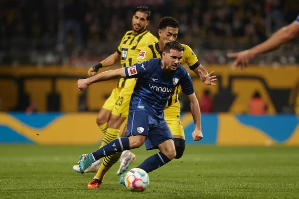 stock image BOCHUM, GERMANY - APRIL 28, 2023: The football match of Bundesliga VfL Bochum 1848 vs Borussia Dortmund at Vonovia Ruhr Stadion