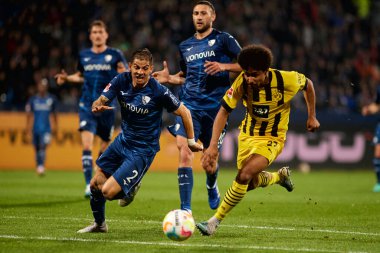 BOCHUM, ALMANY - 28 Nisan 2023: Karim Adeyemi. Bundesliga VfL Bochum 1848 'de Vonovia Ruhr Stadyumu' nda Borussia Dortmund 'a karşı oynanan futbol maçı.