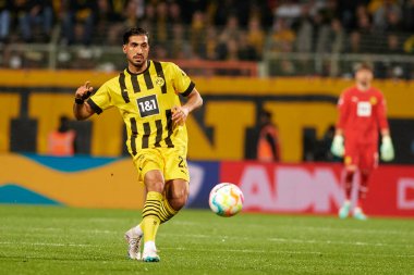 BOCHUM, ALMANY - 28 NİSAN 2023: Bundesliga VfL Bochum 1848 'de Vonovia Ruhr Stadyumu' nda Borussia Dortmund 'a karşı oynanan futbol maçı.