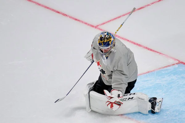 Riga Lettland Mai 2022 Hofer Joel Übungsteam Kanada Eishockey Weltmeisterschaft — Stockfoto