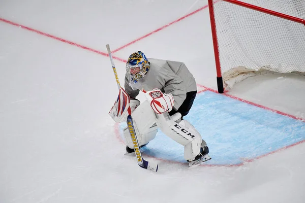 Riga Lettland Mai 2022 Hofer Joel Übungsteam Kanada Eishockey Weltmeisterschaft — Stockfoto