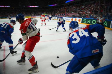 LATVIA, RIGA - 12.05.23: IIHF 2023 Buz Hokeyi Dünya Şampiyonası