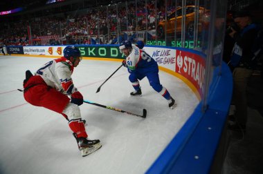 LATVIA, RIGA - 12.05.23: IIHF 2023 Buz Hokeyi Dünya Şampiyonası