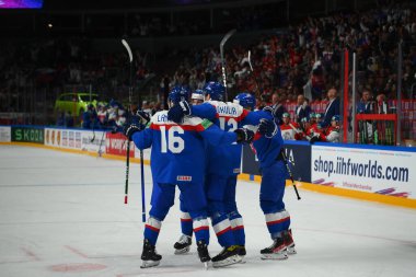 LATVIA, RIGA - 12.05.23: IIHF 2023 Buz Hokeyi Dünya Şampiyonası