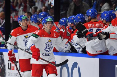 LATVIA, RIGA - 12.05.23: CERVENKA Roma. IIHF 2023 Buz Hokeyi Dünya Şampiyonası
