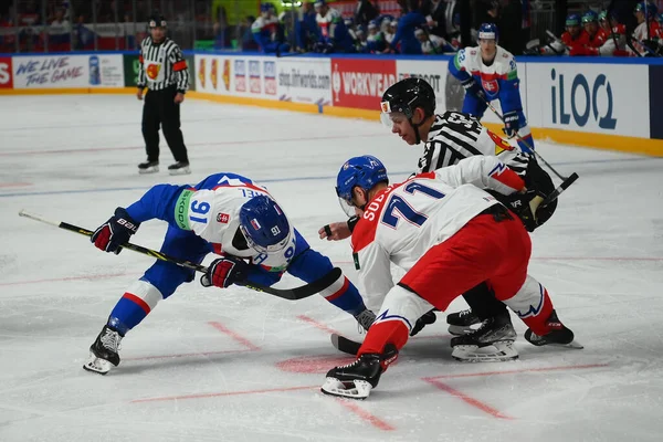 Latvia Riga Sukel Matus Sobotka Vladimir Iihf 2023 Wereldkampioenschap Ijshockey — Stockfoto