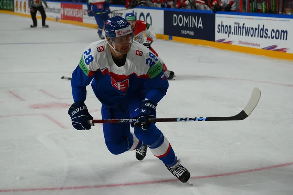 Łotwa Riga Panik Richard Iihf 2023 Mistrzostwa Świata Hokeju Lodzie — Zdjęcie stockowe