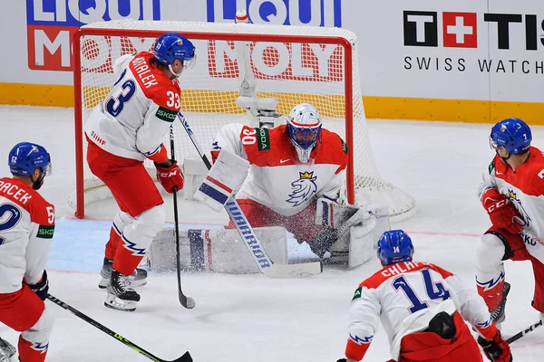Latvia Riga Hrubec Simon Iihf 2023 Wereldkampioenschap Ijshockey — Stockfoto