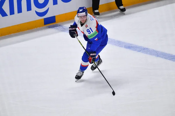 Lotyšsko Právo Sukel Matus Mistrovství Světa Ledním Hokeji Iihf 2023 — Stock fotografie