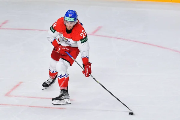 Латвия Рига Седлак Лукас Игра Словакия Чехия Чемпионат Мира Хоккею — стоковое фото