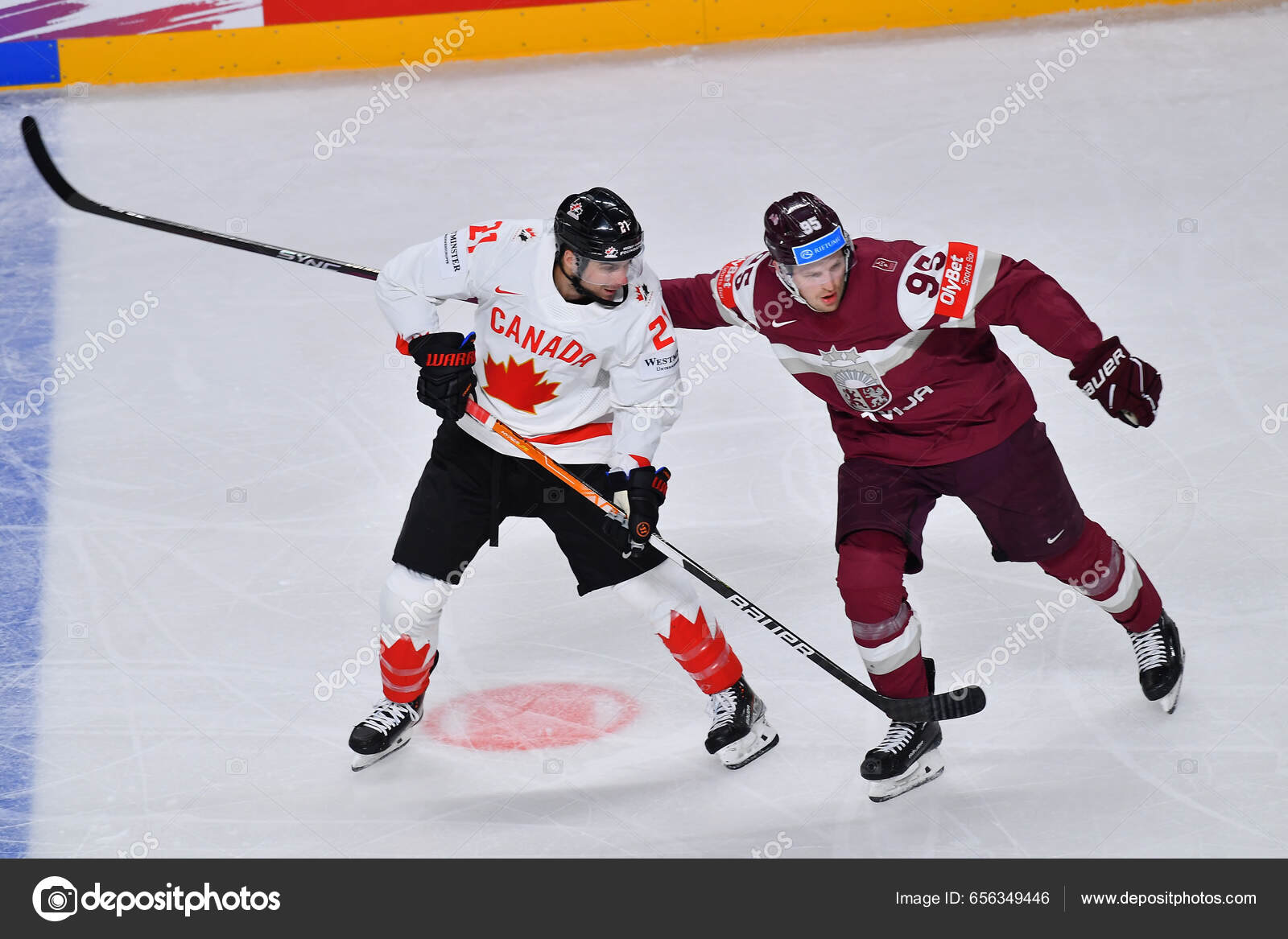 Latvia Riga Laughton Scott Game Latvia Canada Iihf 2023 Ice