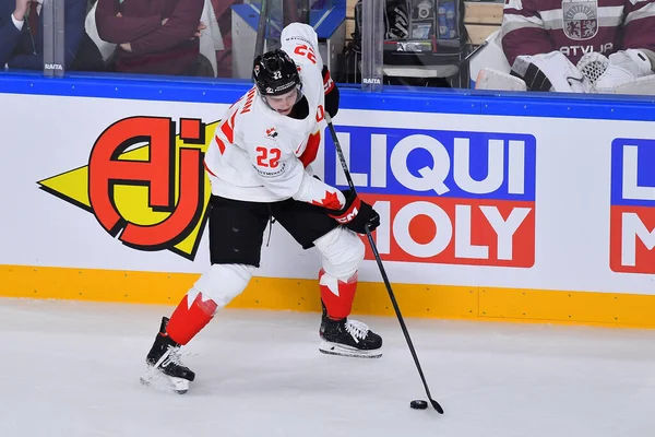 Lettland Riga Quinn Jack Spiel Lettland Kanada Eishockey Weltmeisterschaft 2023 — Stockfoto