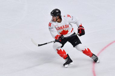 LATVIA, RIGA - 12.05.23: Letonya-Kanada maçı. IIHF 2023 Buz Hokeyi Dünya Şampiyonası