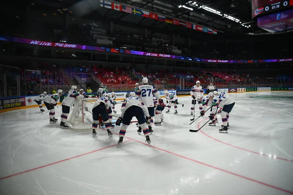 Latvia Riga Game Norge Schweiz Iihf 2023 Världsmästerskap Ishockey Arena — Stockfoto