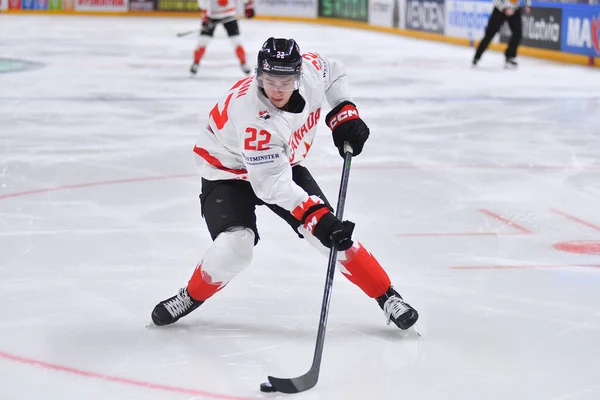 Lotyšsko Riga Quinn Jack Hra Slovinsko Kanada Mistrovství Světa Ledním — Stock fotografie