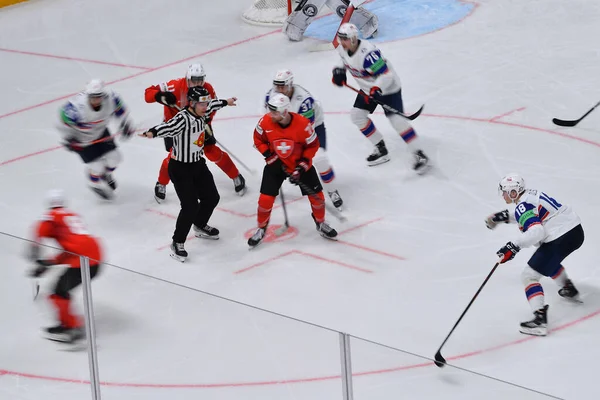Lettland Riga Spiel Norwegen Gegen Schweiz Eishockey Weltmeisterschaft 2023 Der — Stockfoto