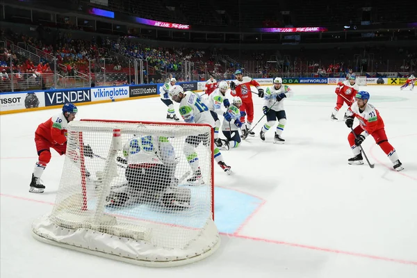 Latvia Riga Game Tjeckien Mot Slovenien Iihf 2023 Världsmästerskap Ishockey — Stockfoto